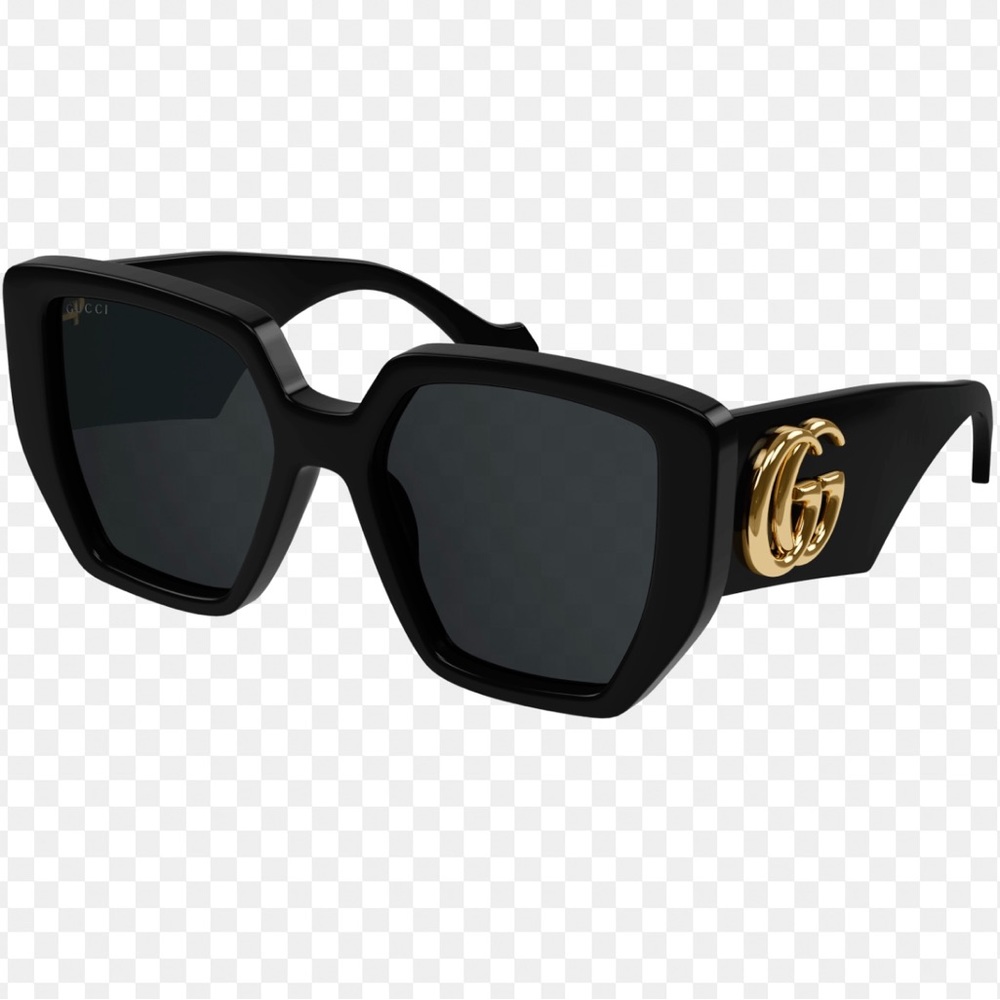 Gucci 54mm oversized glasses.